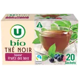 Thé noir saveur fruits des bois U BIO - boîte de 20 sachets  30g