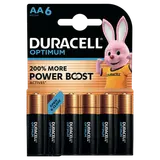 Pile Optimum LR6 AA x6 - DURACELL