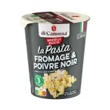 DI CANOSSA Cup Fusilli al Cacio e Pepe à la sauce au fromage et poivre