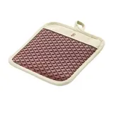 Point virgule Manique en silicone platine Vintage Maroon/Warm Beige, 1 pièce