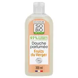 SO'BIO ETIC Gel douche Parfumé Fruits du Verger Hydratante, 300ml