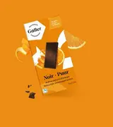 Tablette noir 70% orange, Chocolat Galler (80 g)