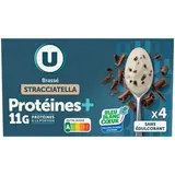 Yaourt brassé protéiné Stracciatella, U (4 x 120 g)