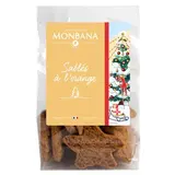 Chocolaterie Monbana Sablé à l'orange, 80g