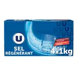 Sel régénérant pour lave-vaisselle, U (4 x 1 kg)