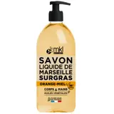 Savon Liquide de Marseille Surgras Orange-Miel Corps & Mains MKL GREEN NATURE