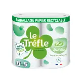 LE TRÈFLE Papier toilette blanc maxi rouleau compact aloé véra 5 épaisseurs