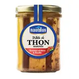 Filets de thon marinés tomate et basilic, Nautilus (135 g)
