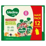 Compotes Pommes Pruneaux, Poires Bananes Abricot dès 6 mois BLEDINA