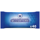 Lingette WC nettoyante x40