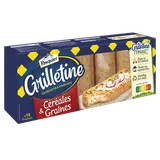 Tartines de pain grillées céréales et graines grilletine PASQUIER - paquet de 255g