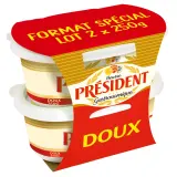 PRESIDENT Beurre gastronomique doux 82%MG Format Spécial