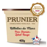 MAISON PRUNIER Rillettes du Mans de porc fermier français Label Rouge