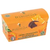 Les Chevaliers d'Argouges Demi tranches d'oranges confites chocolat noir 70%, 180g