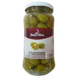 Olives vertes farcies à la pâte de poivrons, Dona Olivia (210 g)