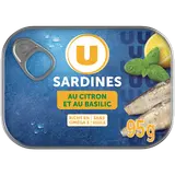 Sardines citron basilic boîte 1/5 135g
