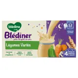 BLEDINA Blédiner Briques Céréales lactées légumes variés dès 12 mois
