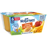 NATURNES Compote fruits du soleil sans sucres ajoutés dès 6 mois