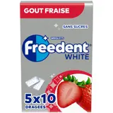 Chewing-Gum Goût Fraise Sans Sucres FREEDENT WHITE