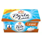 PERLE DE LAIT Yaourt brassé nature sur lit de caramel à la fleur de sel