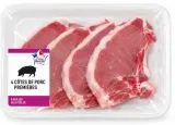 4 côtes de porc premières