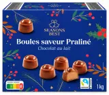 Seasons Best Assortiment de boules saveur praliné chocolat au lait