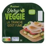 AUCHAN Very Veggie tranches haricots blancs fumés végétal