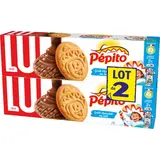 Biscuits nappés au chocolat au lait Pepito LU, 2 paquets de 192g