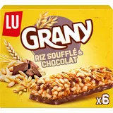 Barres de céréales chocolat et riz soufflé GRANY - Boite de 6 - 125g