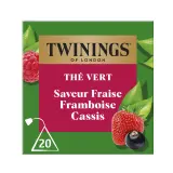 TWININGS Thé vert saveur fraise framboise  et cassis