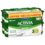 Yaourts brassé nature bifidus ACTIVIA