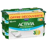 Yaourts nature 0% MG bifidus ACTIVIA