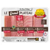 Plateau de Charcuterie Le Grand Plateau Jambon de Vendée Rosette Bacon Fumé Noix de Jambon PETITGAS