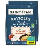 Pate fraiche Ravioles Bio à poêler à la Tomate Mozzarella SAINT JEAN