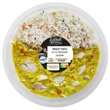 Plat cuisiné poulet coco et riz créole LECHEF