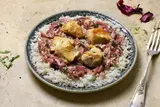 Poulet aux oignons caramélisés & moutarde, Frichti (420 g), [Contenant réutilisable]