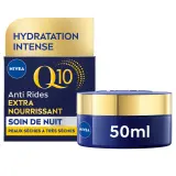 NIVEA Q10 Soin de nuit anti-rides extra nourrissant pour peaux sèches à très sèches