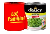 Petit pois extra fin, D'aucy FORMAT FAMILIAL LOT DE 2 (2 x 560 g)