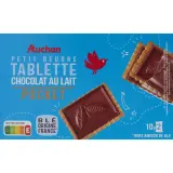 AUCHAN Petit beurre au chocolat au lait
