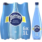 Eau minérale naturelle gazeuse PERRIER FINES BULLES - 6x1L