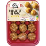 Boulette porc au curry, Madrange, France, barquette, 300g