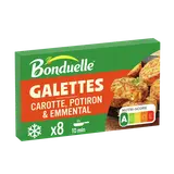 Galettes à poêler Carotte, Potiron & Emmental BONDUELLE 300g