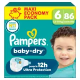 PAMPERS Baby Dry couches taille 6 (13-18kg)