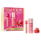 Coffret Soins Le Glow Ultime en Rose Plumping Lip Serum + Huile Prodigieuse Or Florale Roll-On + Cadeau NUXE