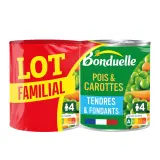 BONDUELLE Petits pois carottes tendres et fondants